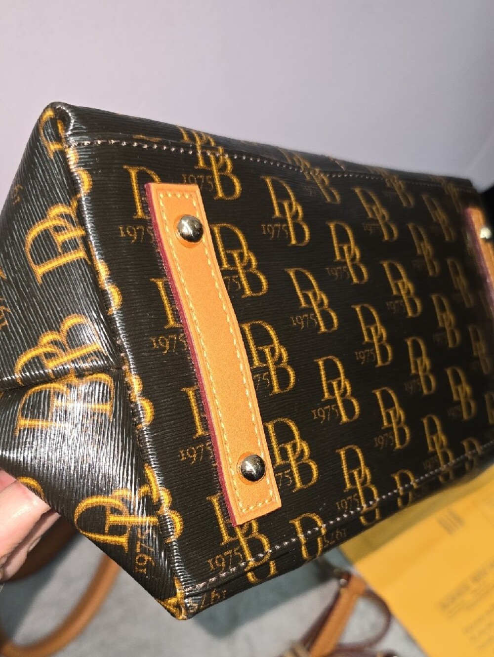 Dooney & Bourke Signature Satchel - Picture 4 of 11